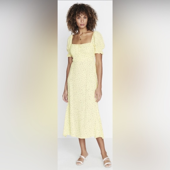 Faithfull the Brand Dress- La Flica Floral Evelyn Midi dress M $189 - Picture 5 of 12